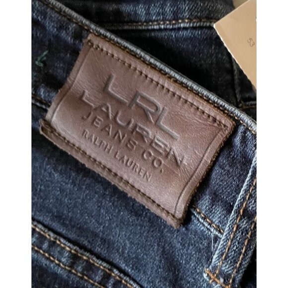 Lauren Ralph Lauren Women's Heritage Jean Size 12 Classic Straight Leg Dark Wash - Picture 12 of 12